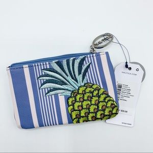 Nautica | Blue Striped Pineapple Coin Purse